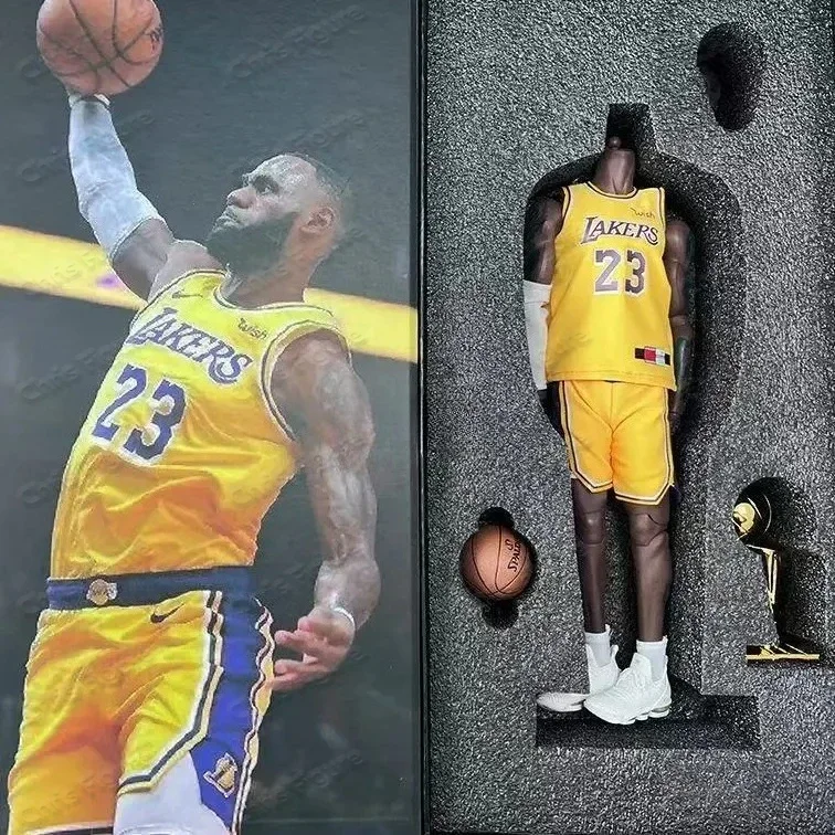 In Stock, Fast Shipping NBA Basketball Superstar James, Lakers No.23 Jersey, 1/6 Scale Action Figure Toy Collection - view 2