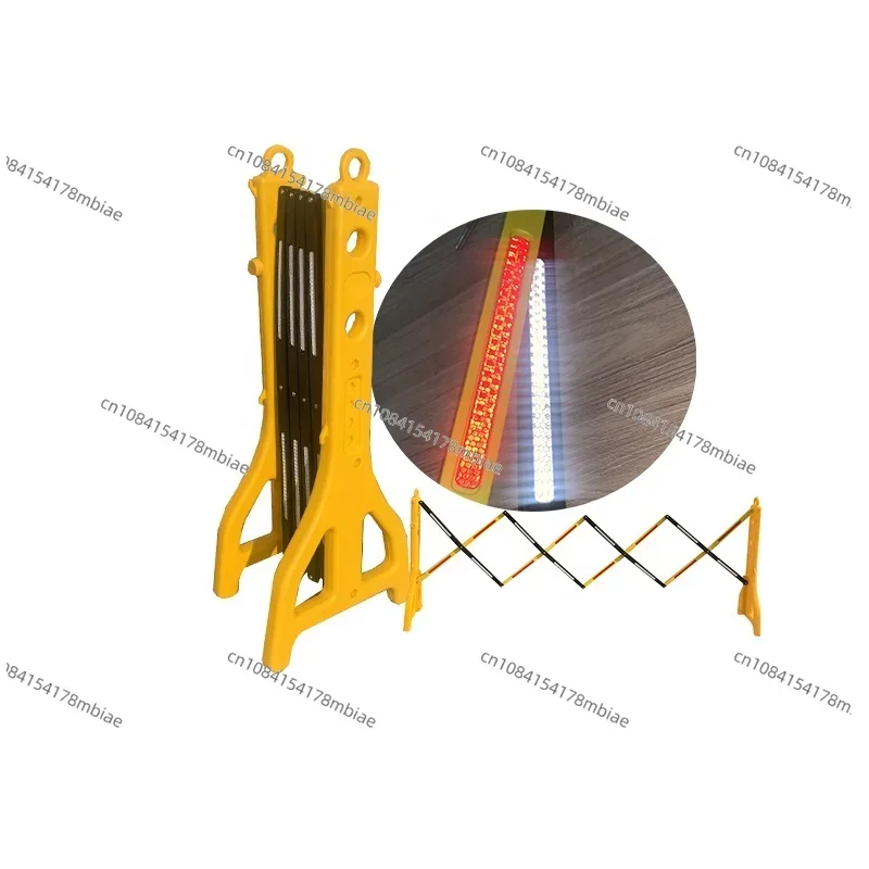 

Plastic portable road traffic fence expandable gate safety traffic barrier
