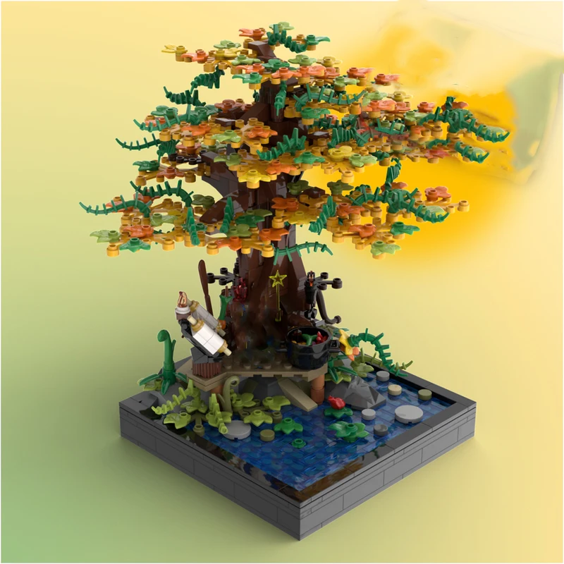 

601pcs MOC Majistos Tree Workshop Castle Model Building Blocks Christmas Gifts Construction Toy Brick Kids Education DIY Idea