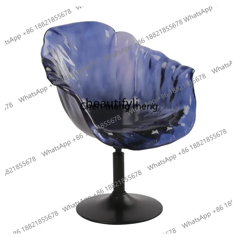 New Arrivals new TT Customized Modern Light Luxury Transparent Resin Chair, Hotel Sales, Office Landing, Home, Living Room Decor
