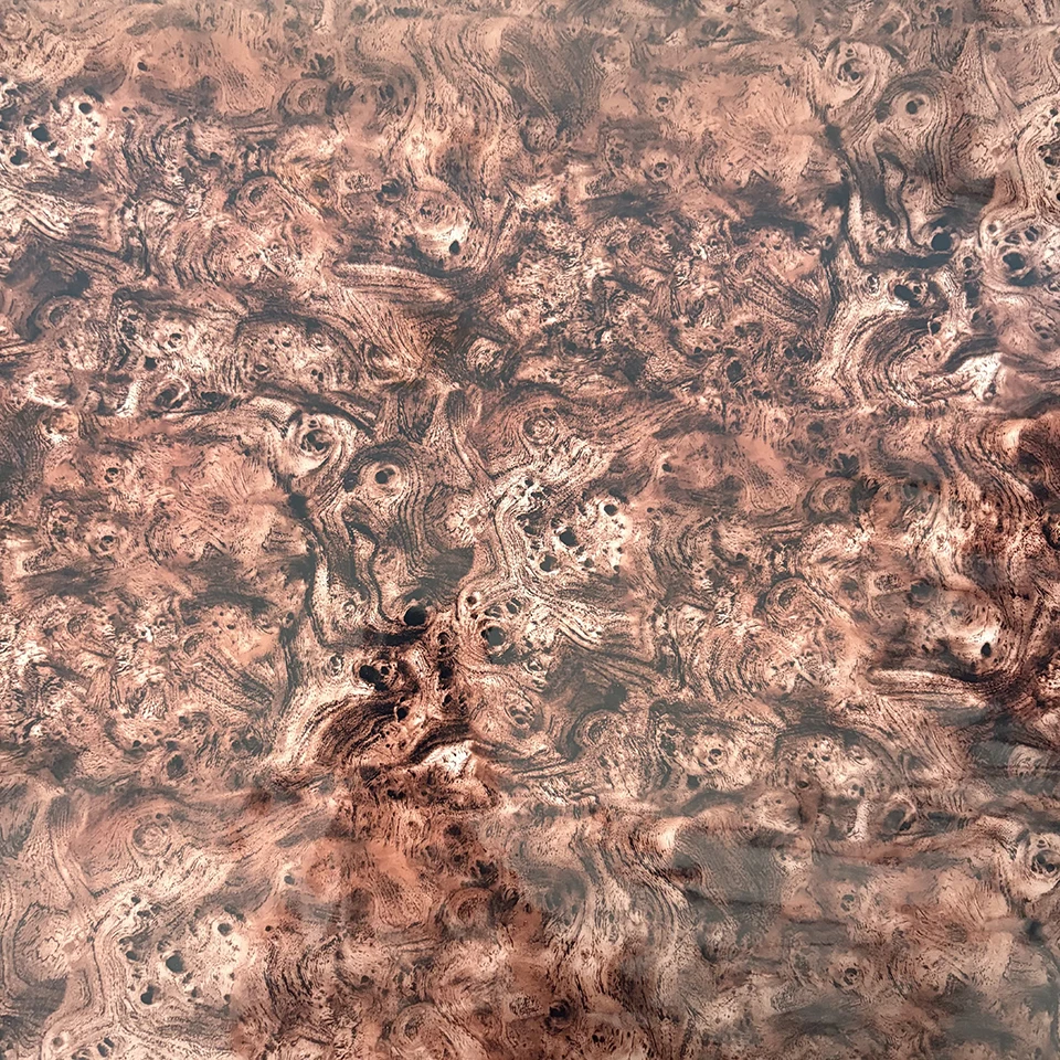 Black Walnut Burl Wood Grain Hydrographic Water Transfer Printing Film, PVA Hydro Dip Film for Car Interior, Curved Surface 236
