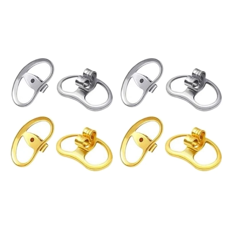 8pcs Earring Lifters Secure Earring Backs for Droopy Ear Studs