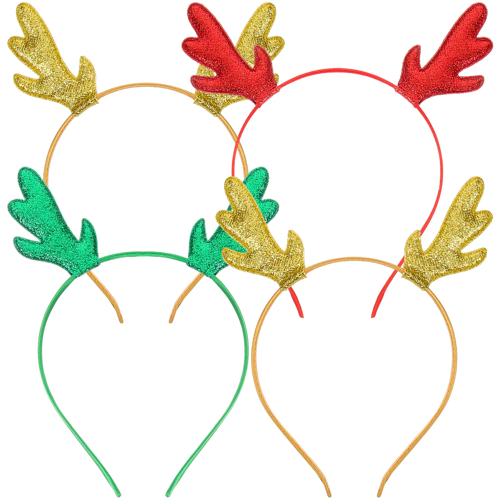 

4 Pcs Christmas Antler Headband Women Hair Accessories for Headbands Lady Girls Hoop Party