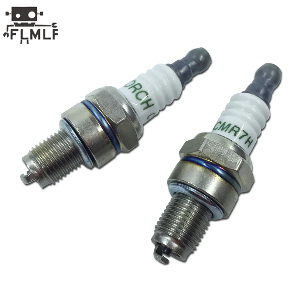 CMR7H Spark Plug 2pc for 23-71CC Zenoah CY RCMK TS TIT FYE 1/5 HPI ROVAN ROFUN KM BAJA LOSI ENGINES PARTS