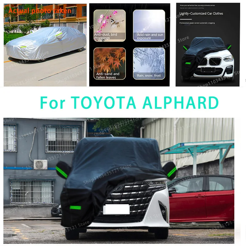 

For TOYOTA ALPHAPD auto body protection, anti snow, anti peeling paint, rain, water, dust, sun protection, car clothing