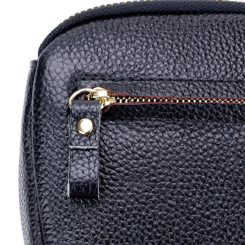 Сумка-клатч женская из мягкой воловьей кожи, сумочка для покупок контрастных цветов, портмоне для мелочи