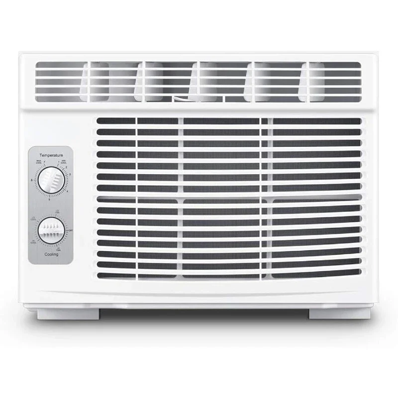 Small Window Air Conditioner - Cool up to 150 Sq. Ft. with Easy-to-Use Mechanical Controls and Reusable