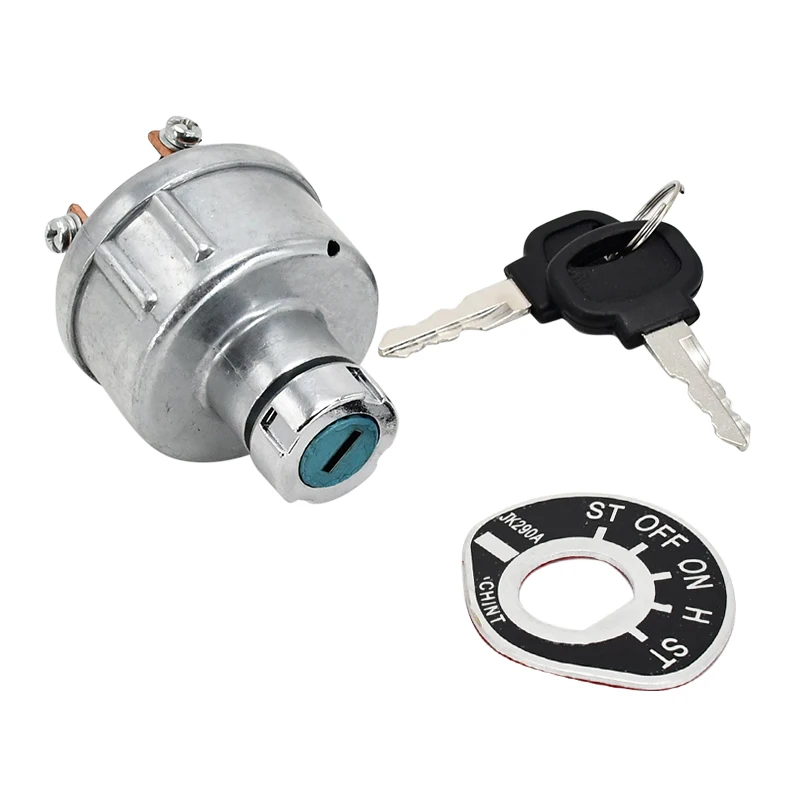 

Ignition Switch with Keys QD100C3 Compatible with Jinma Tractor 184 200 204 250 254 284 304 354 404 504 554 704