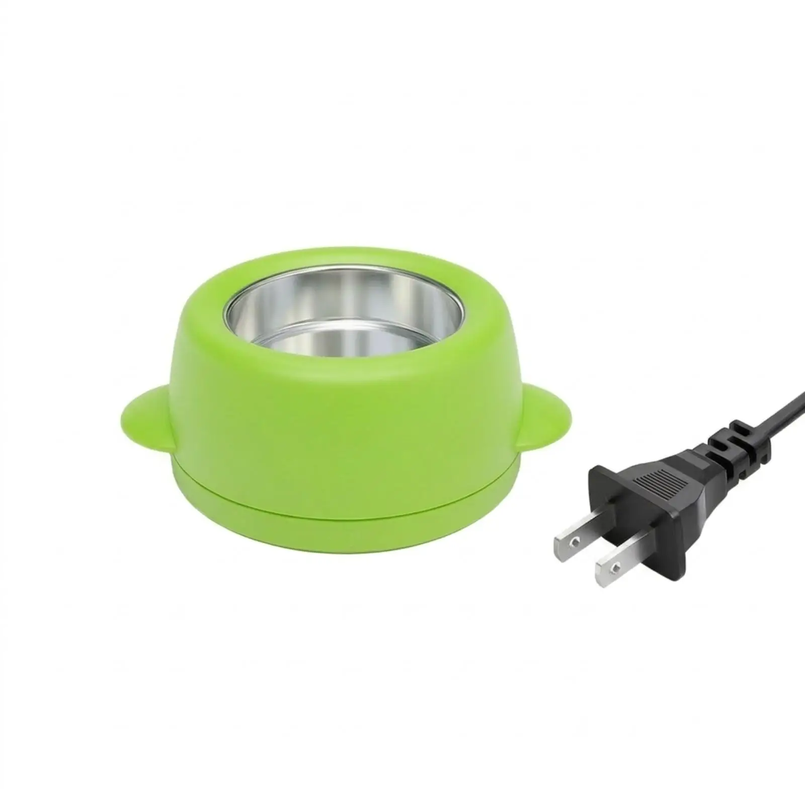 Space Saving Wax Melting Pot for Depilatory Material with Silver Metal Heating Chamber