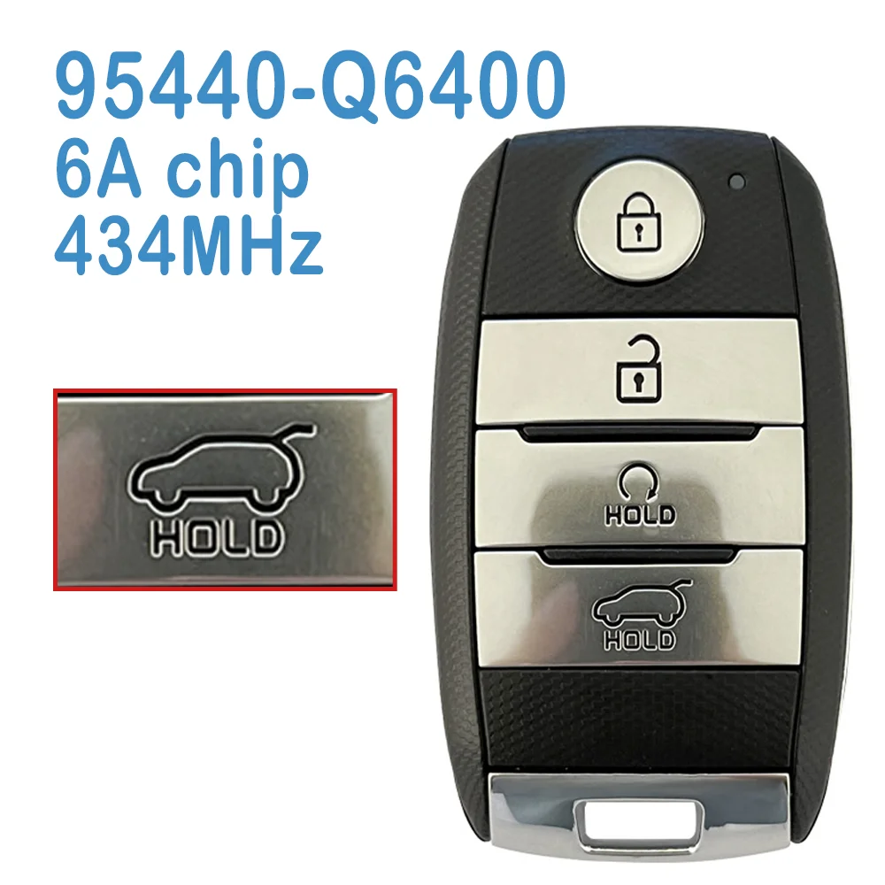 

95440-Q6400 Original Auto Smart Remote 434MHz 6A Chip 2+1 Buttons Replace Car Key For KIA Seltos 2021