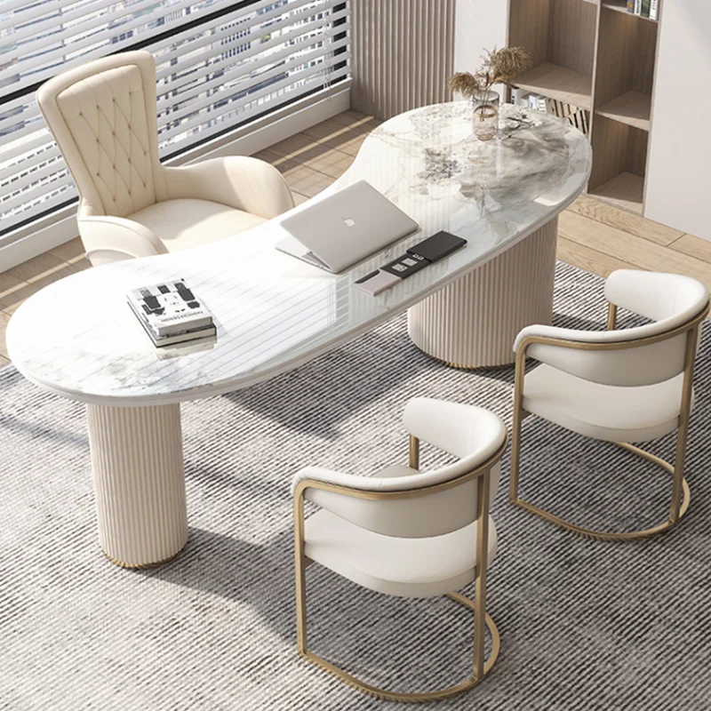 

Nordic Drawer Office Desk Multifunctional Conference Aesthetic Office Desk Luxury Computer Escritorio Oficina Trendy Furniture