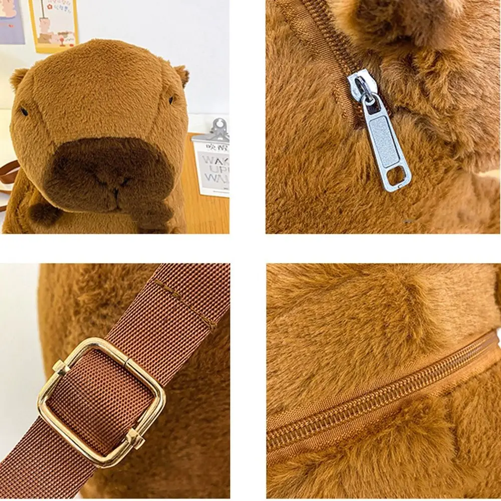 Capybara Capybara Plüsch Rucksack Plüsch Puppen tasche Tiere Cartoon Rucksack Rucksack große Kapazität Studenten Schult asche Mädchen