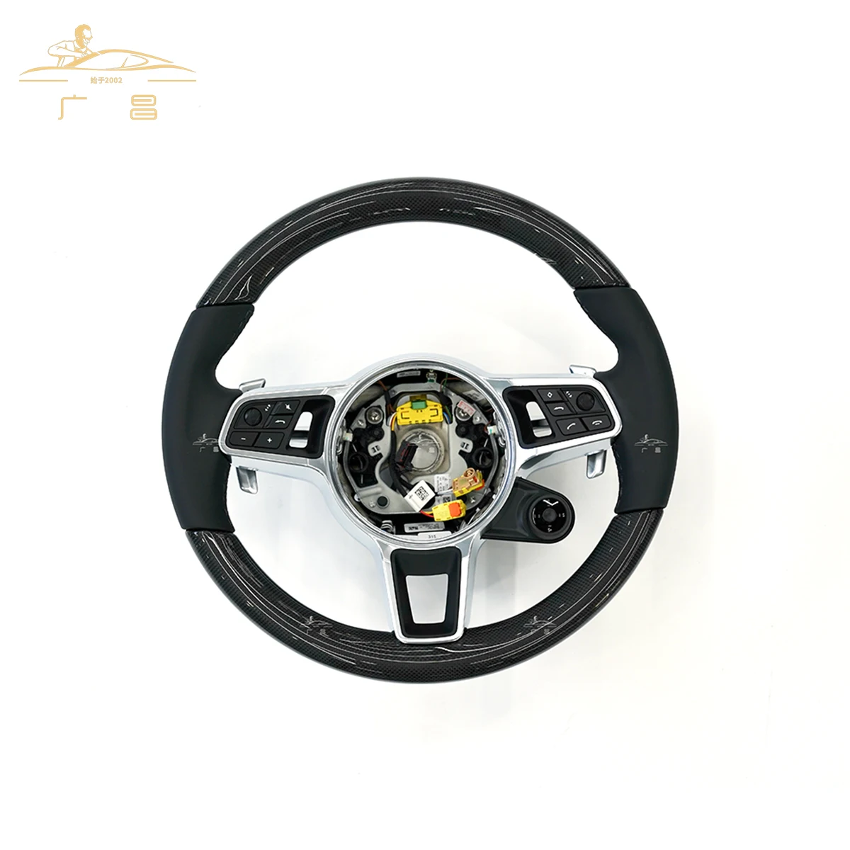 

Customized Carbon Fiber Leather Car Steering Wheel for Porsche Panamera 970 Car Accessories