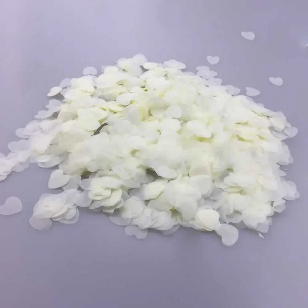 10000pcs DIY Celebration Paper Confetti Birthday DIY Celebration 100g Biodegradable Tissue Paper White 1.5cm