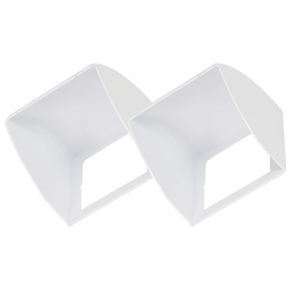 

2Pcs Doorbell Cover Weather proof Plastic Rainproof Protector White 86Type Cabinet Accessories Outdoor