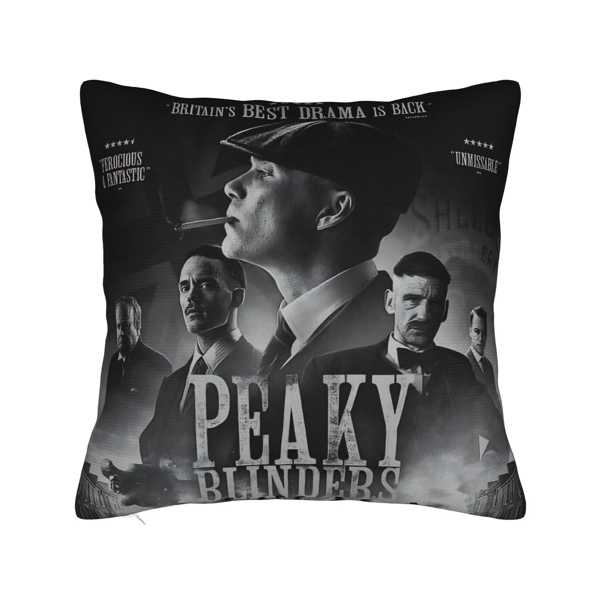 Tommy Shelby Peakys Blinders Pillow Cover Merch Printed Cushion Cover Decor  Throw Pillow Case Cover Home Multiple Sizes