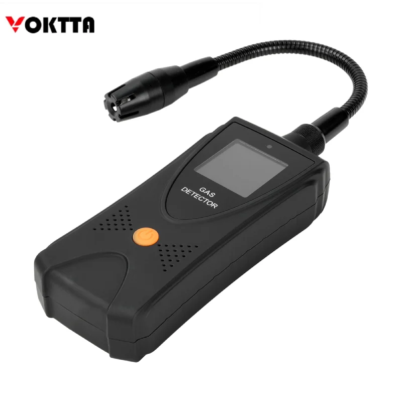 New Gas Detector Portable Combustible Gas Leak Detectors with LCD Screen Sound Light Alarm High Sensitivity Sensor for Kitchen