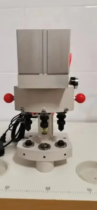 QS-818-3 Pneumatic three head all in one snap button attaching fastener machine eyelet machine sewing machine