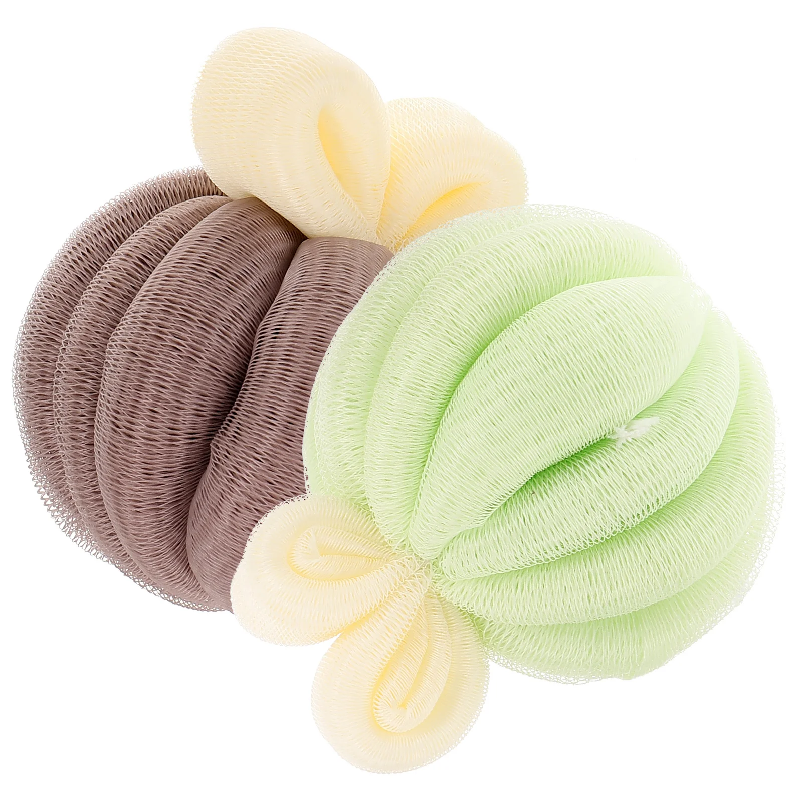 

2Pcs Shower Loofah Soft Exfoliating Bath Ball Body Scrubber Skin Cleaning Foaming Bath Accessory Shower Loofah