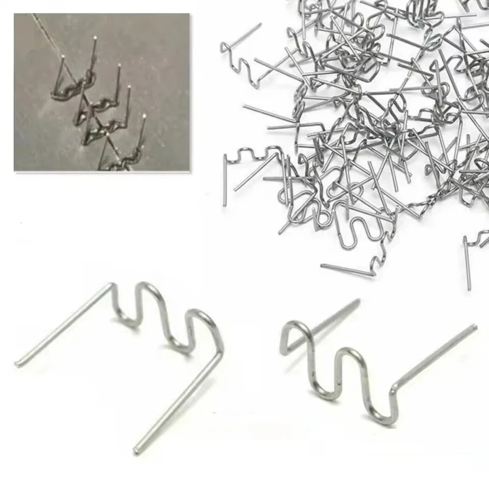 Set Hot Stapler Staples For Plastic Welder Plastic Repair Standard Pre Cut Wave Staples Welding Bumper Car Bumper Repair