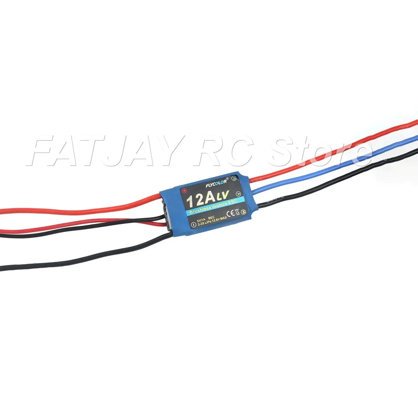 Lab Brushless Motor 12A 2-3S Switch-Powered ESC FATJAY FLYCOLOR No Throttle Needed Electronic Speed Controller