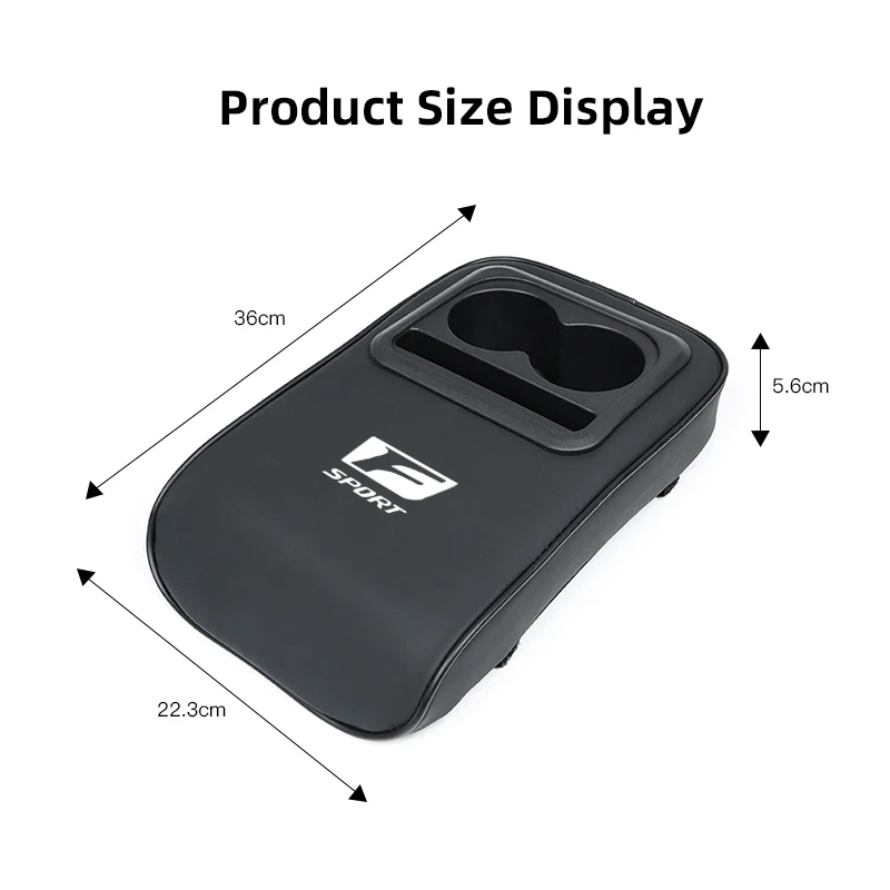 مسند ذراع السيارة صندوق وسادة جلدية وسادة ناعمة مع حامل الكأس لكزس F-SPORT ES RX NX LS UX LM LX GX IS300 RX350 LS500 LX600 NX260