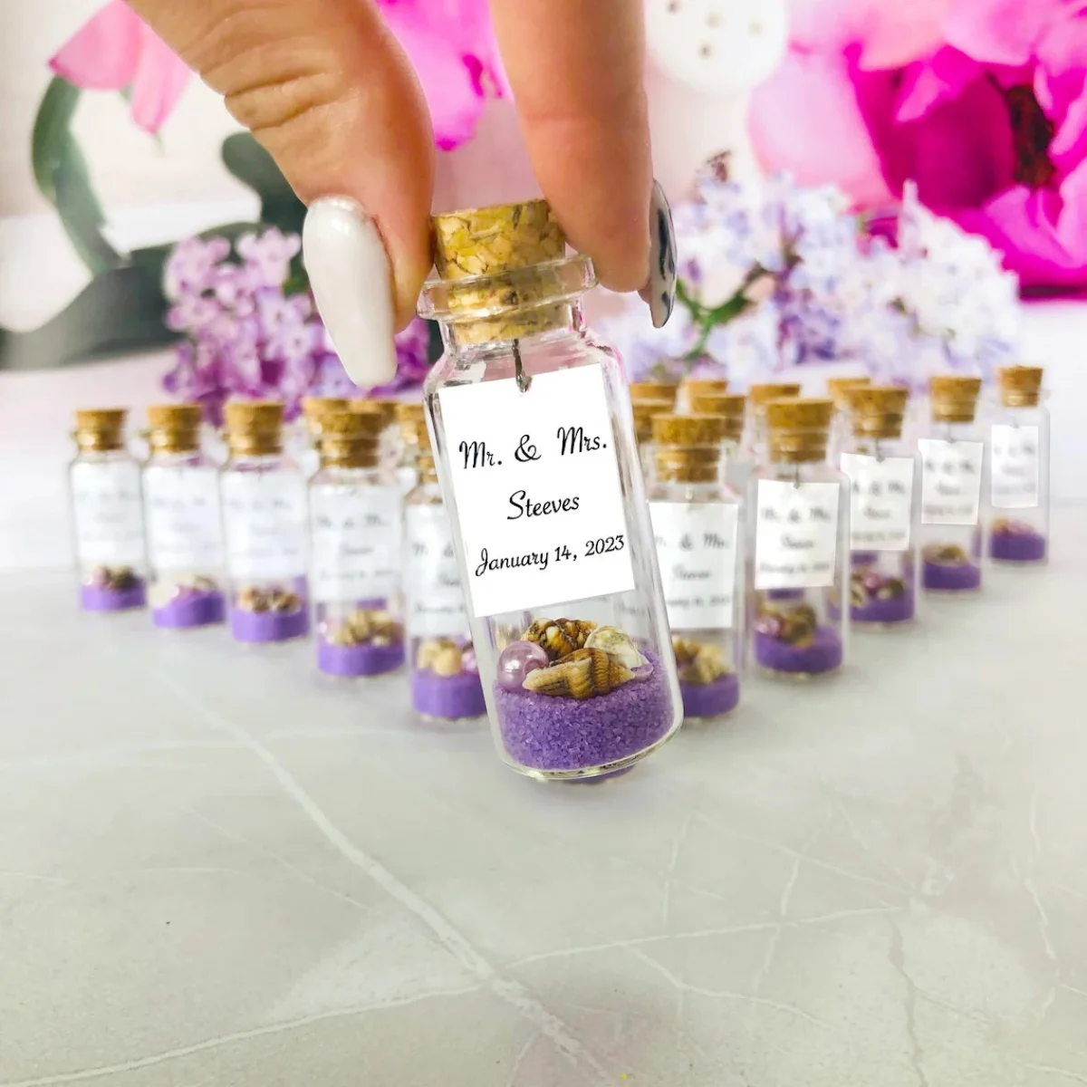 

Набор сувениров для свадебной вечеринки, сувениров для вечеринок оптом, персонализированное сообщение в бутылке, благодарность на морскую вечеринку