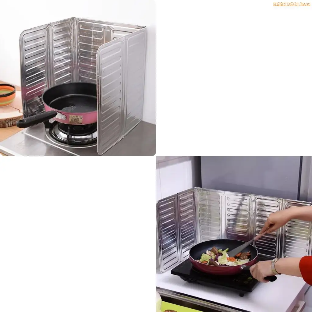 K1AE Three Sided Splash Guard Protector For Stove Aluminum Foil Panel