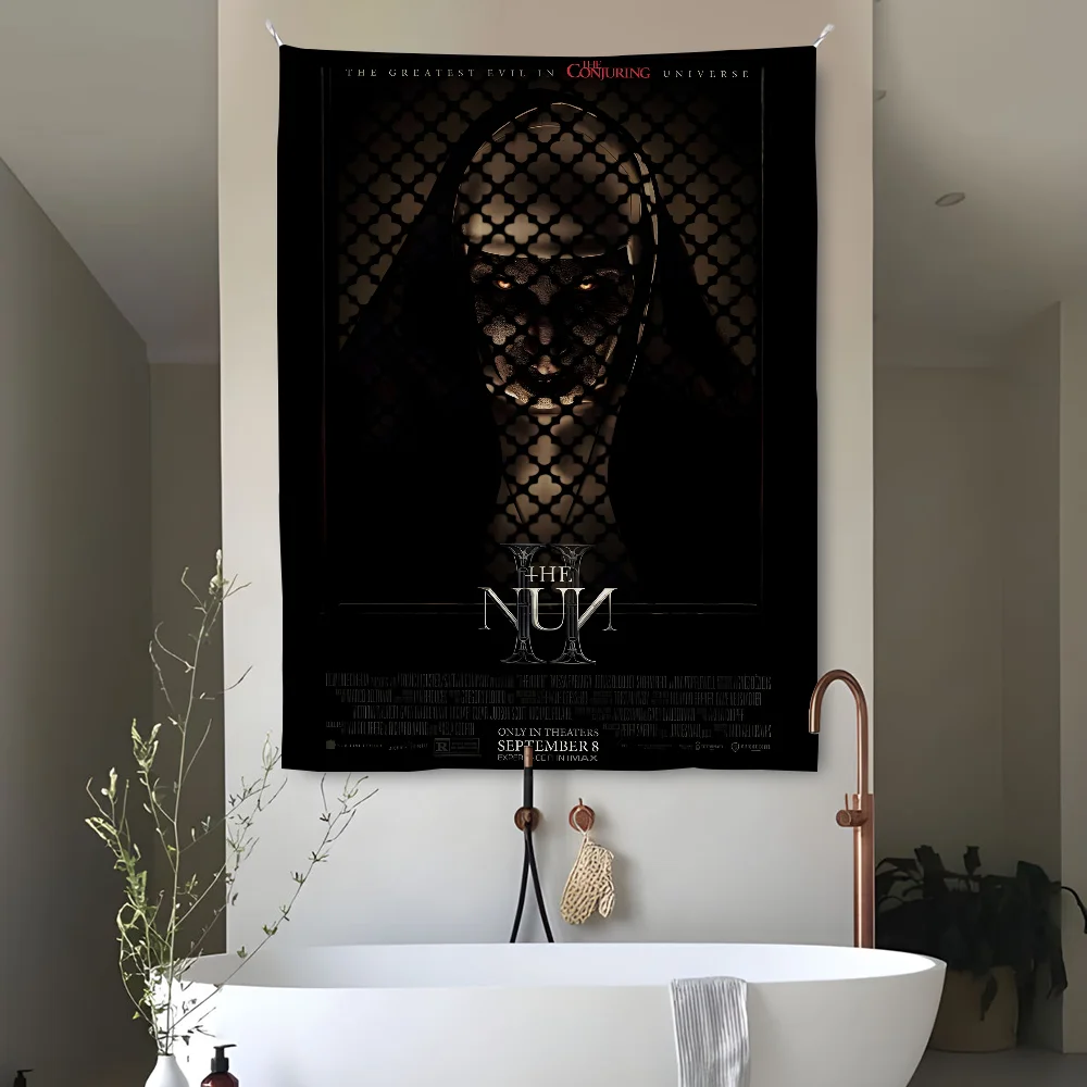 

The N-NunS Horror Movie Tapestry Perfect For Home&Living Bedroom Decor Wall Art Backdrop Banner