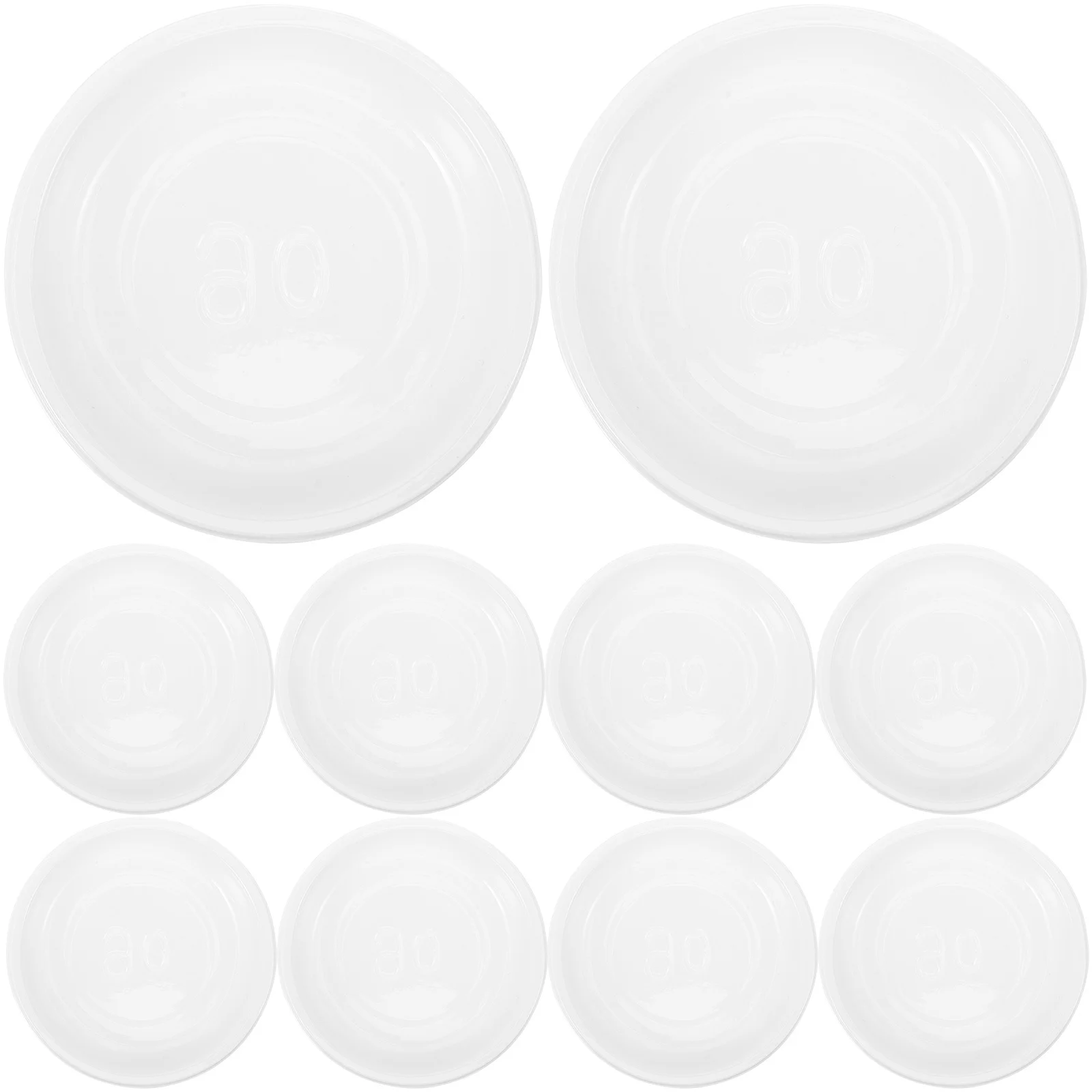 10Pcs Plastic Plant Saucers Durable Water Catcher Trays for Potted Plants Non-Slip Design Garden Accessories Planting Tray