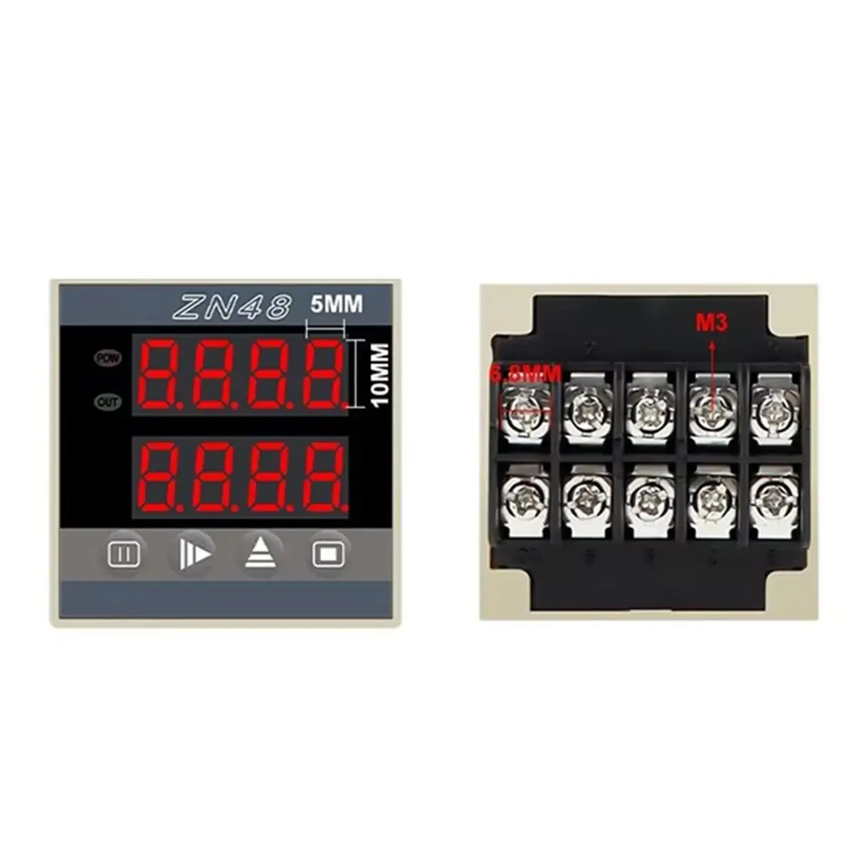 B24B ZN48 Digital Time Relay Counter Multifunction Timer Rotating Countroller Revolution Counter
