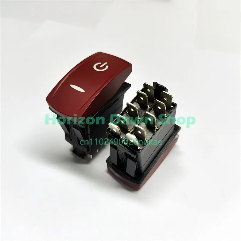 Construction Machinery Car RV Yacht Navigation Power Switch Control Key Rocker 12V24V Ten Pins