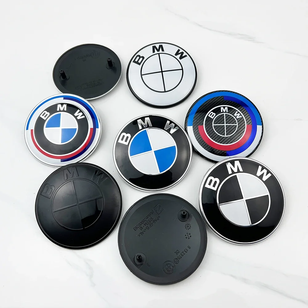 2pc 82MM 74MM Car Front Hood Emblem Trunk Rear Badge For BMW mini E90 E46 F10 F30 E87 F20 G20 E60 E39 E92 F48 G01 Auto Accessory