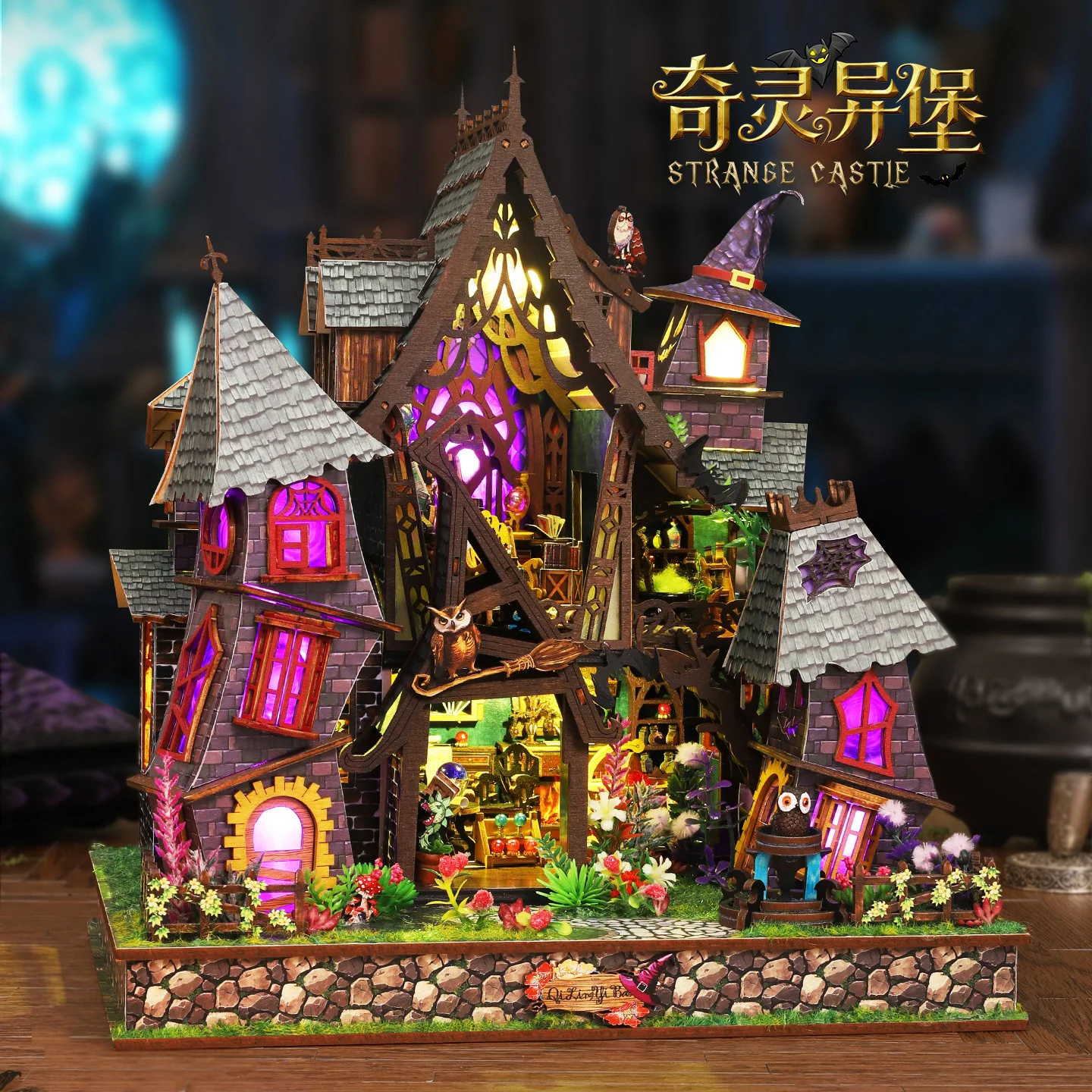 diy-3d-wooden-puzzle-stanger-castle-miniature-model-kit-creative-bookend-for-shelves-perfect-gift-collectible-decor