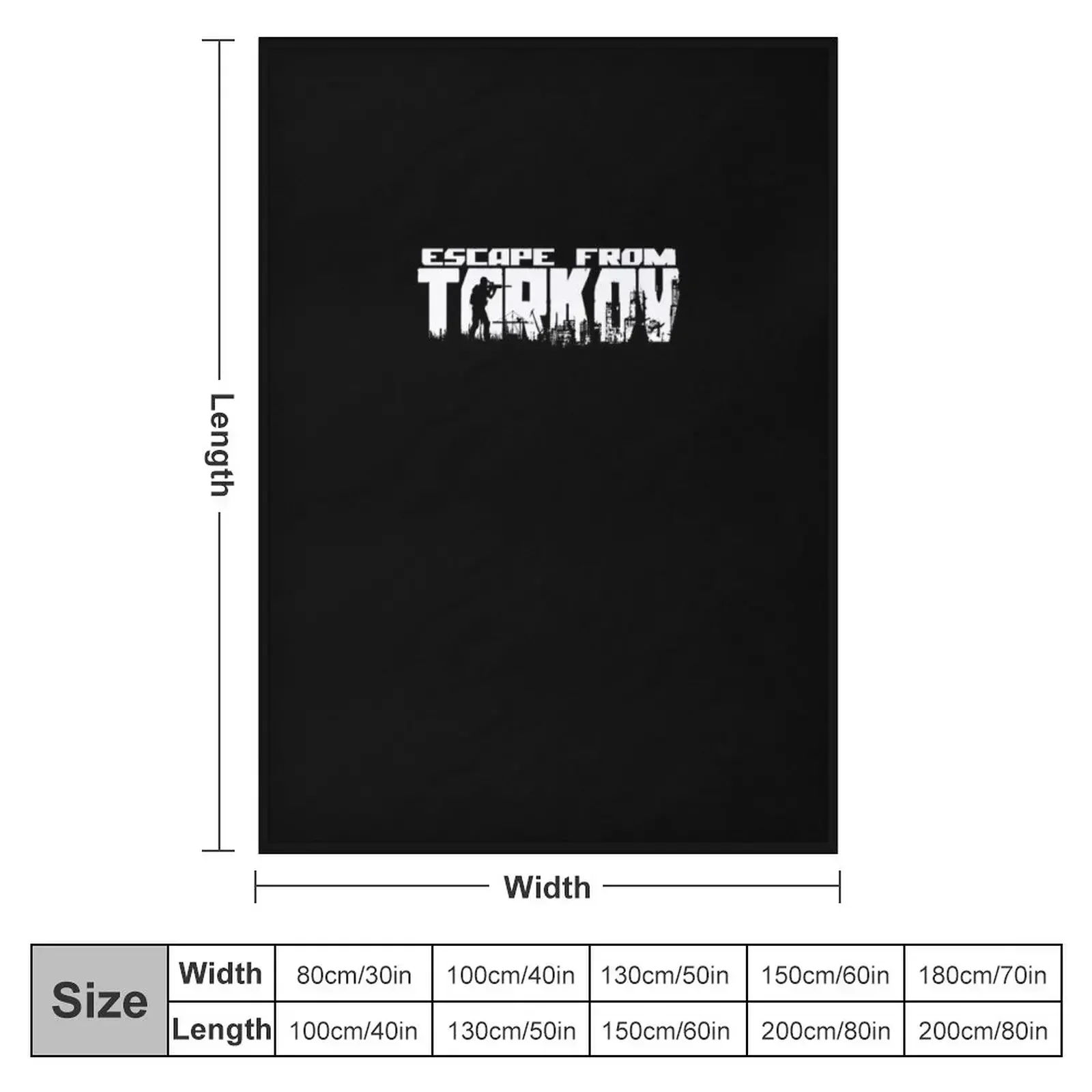 Escape From Tarkov Logo Throw Blanket Flannel Sleeping Bag Camping Sofa Throw For Sofa Thin Thin Blankets