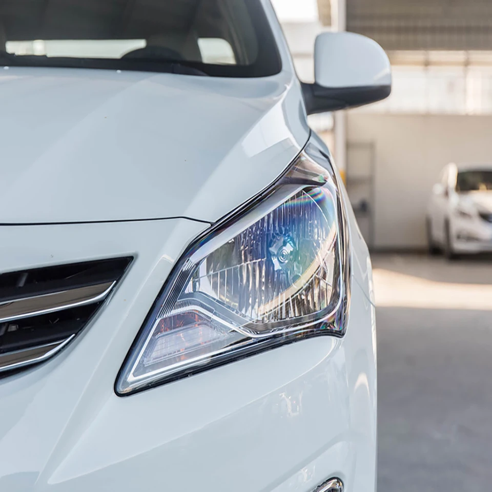Couvercle de phare avant Transparent, abat-jour, coque de phare, lentille en plexiglas pour Hyundai Verna 2014 2015 2016 halogène