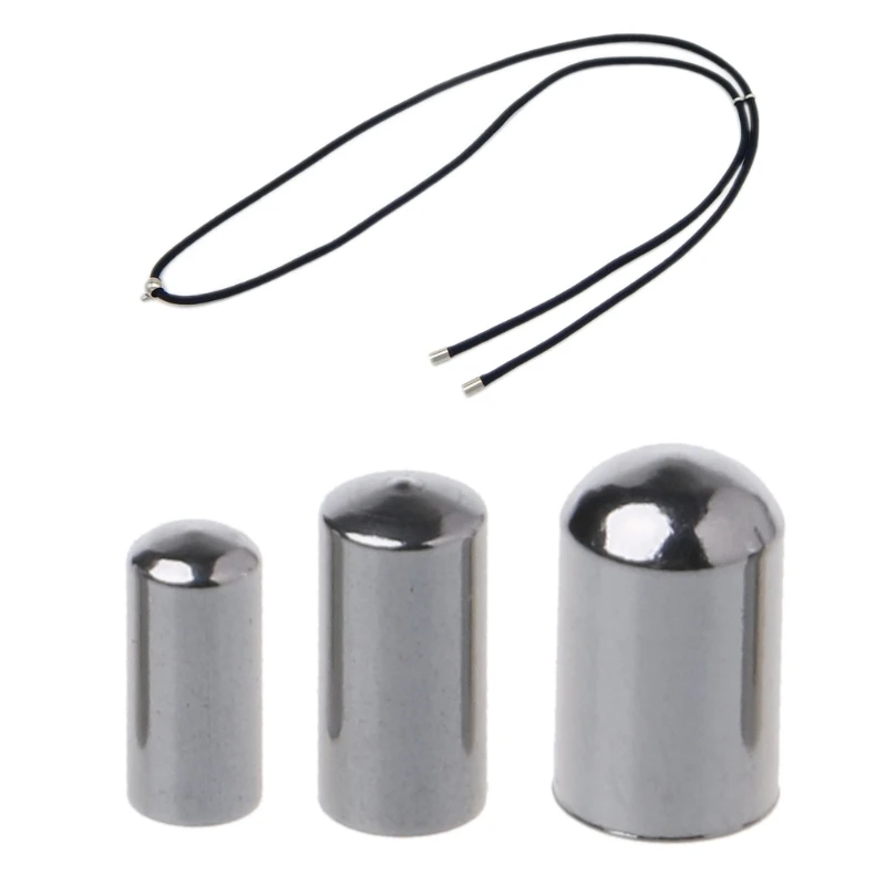 

10pcs Stainless Steel Crimp Clasps End Caps Leather Cord End Rope Buckle