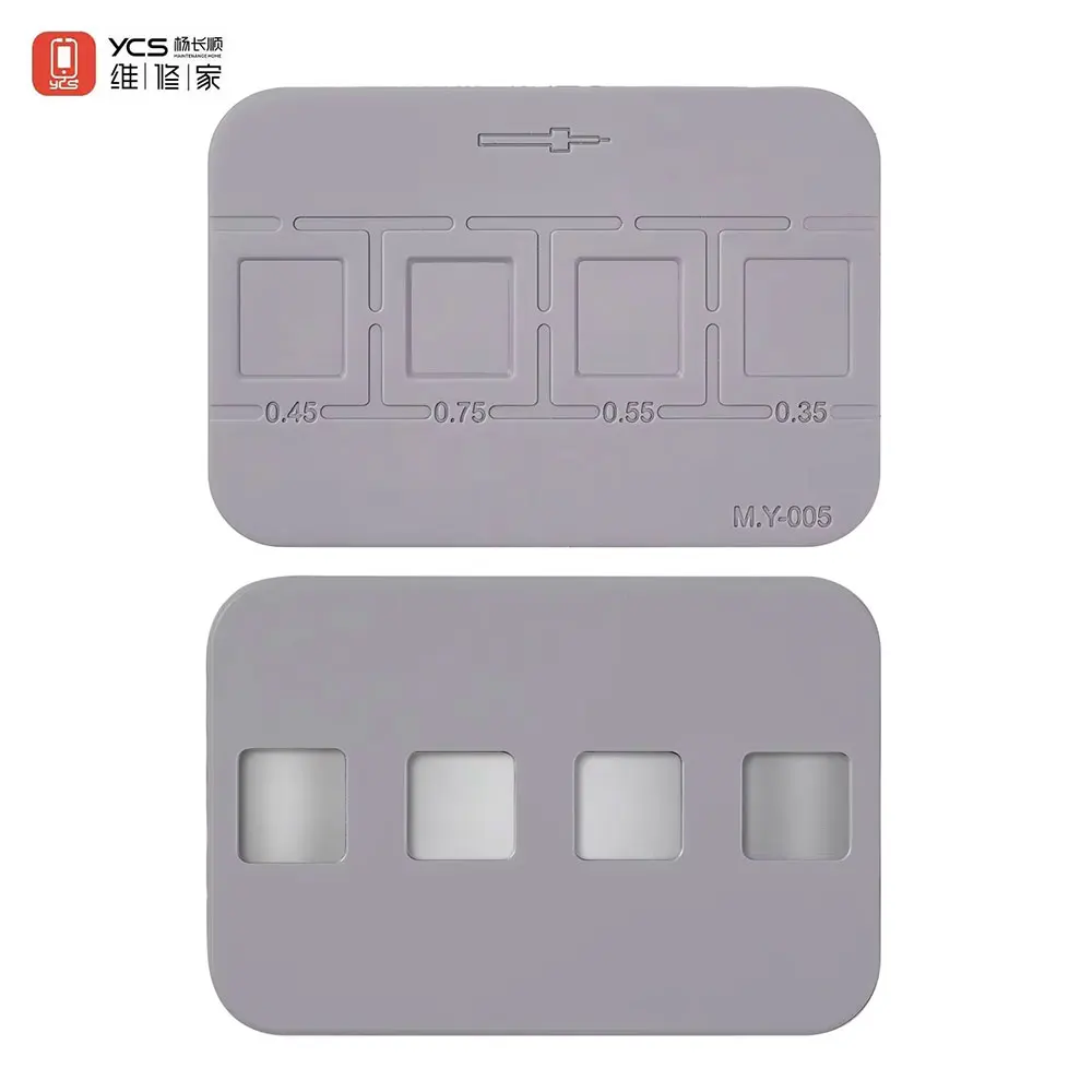 

YCS M.Y-005 Устойчивый к высоким температурам магнитный силиконовый коврик 4-размерный чип для посадки олова для микросхем BGA, устойчивый к реболлингу коврик