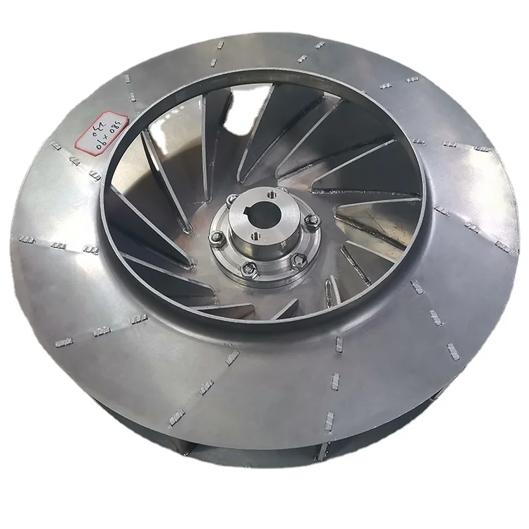 380mm Centrifuge smoke recovery vacuum suction drying fan equipment textile machinery aluminum wind turbine impeller wind blades