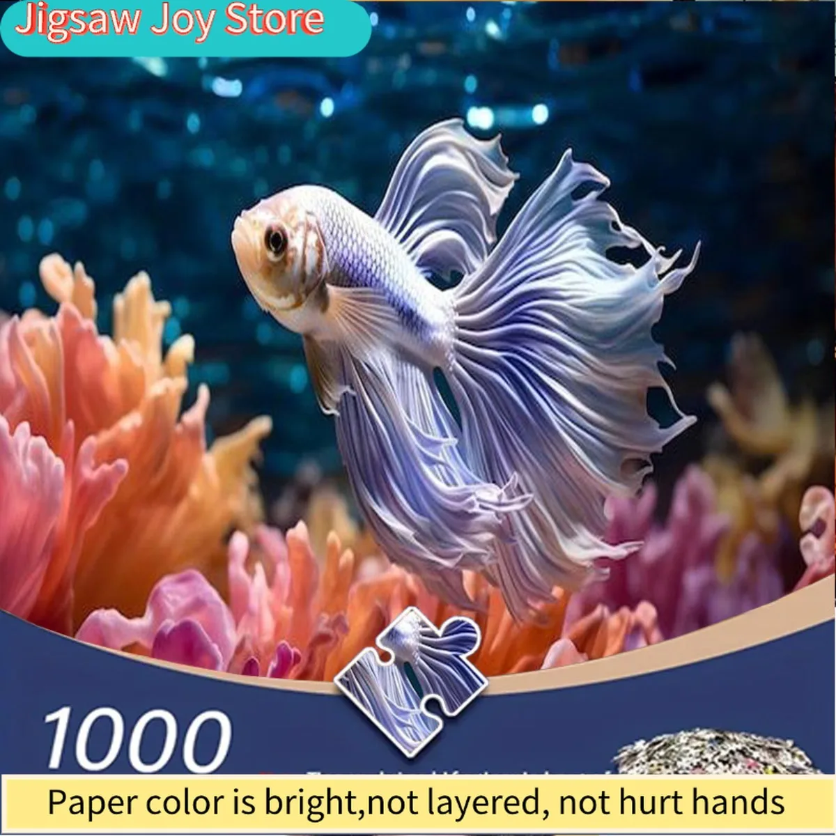 

A 1000pcs Jigsaw Puzzle for Adults Featuring a Cherry Blossom Meadow, Vibrant Trees, And a Blue Sky Mirrored on The Water. Ide