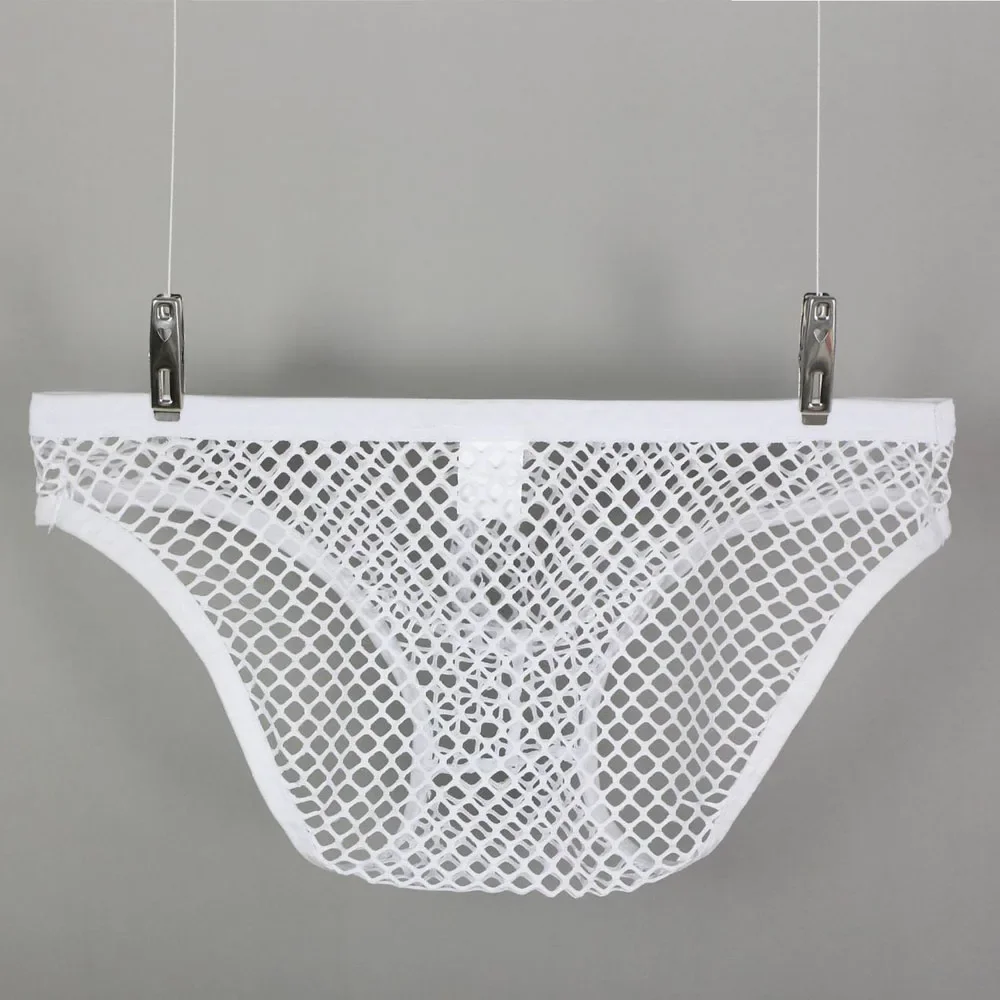 

Comfortable Triangle Mesh Briefs Underwear For Men, M~2XL Sizes, Breathable Acrylic Fabric, Waist 66 6~106 6cm