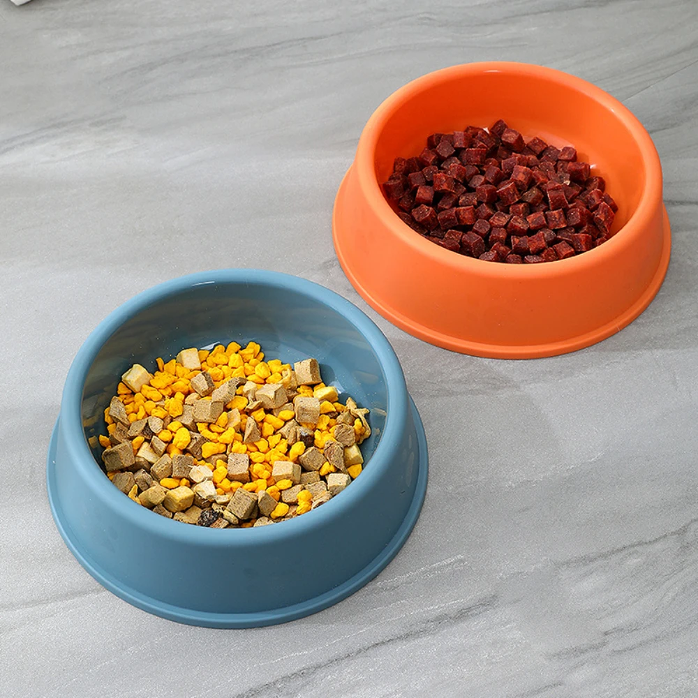 High Quality Pet Feeding Bowl for Cat Puppy Solid Color Food Water Bowl Easy to Clean Wet and Dry Food Bowls Pet Supplies