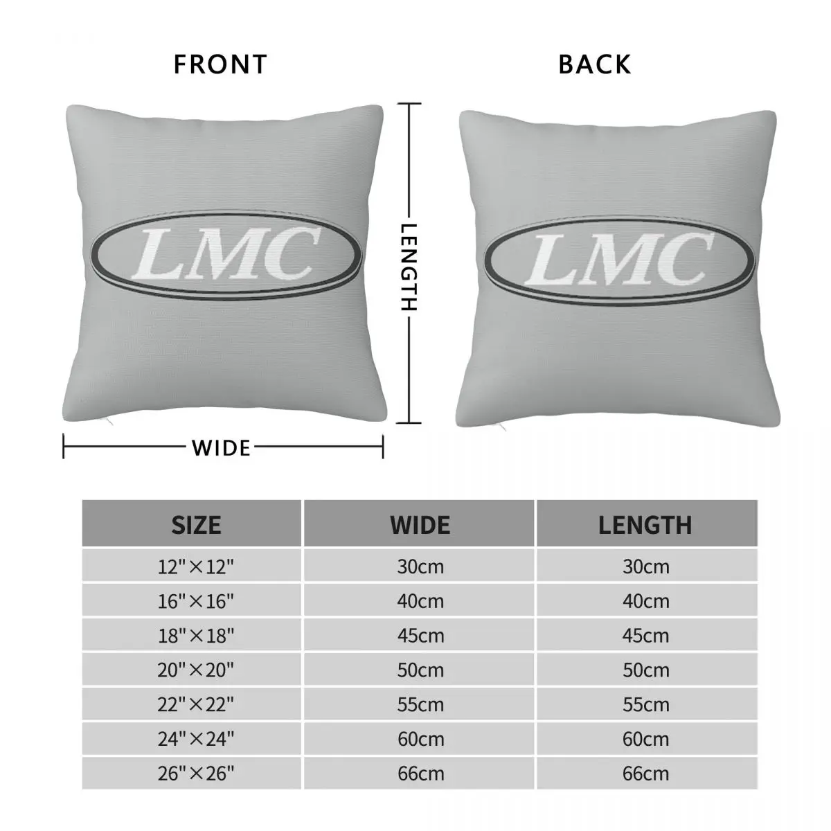 Lmc Square Pillowcase Pillow Cover Polyester Cushion Decor Comfort Throw Pillow for Home Living Room