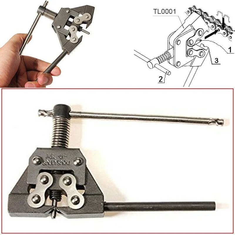 1x Alat Pemotong Splitter Rantai Skuter Sepeda Motor 415 420 428 520 525 530