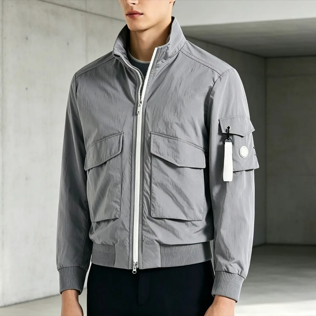 Men's Golf Long Sleeve Jacket 2026 Fall New Korean Style Slim Fit Sporty Quick-Dry Windproof Casual Versatile Stretch Soft