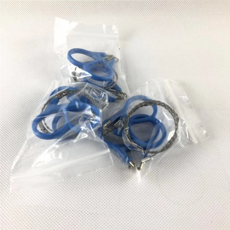 منشار سلكي A58Z، منشار حبل مسنن من الفولاذ المقاوم للصدأ مقاس 20 بوصة، مجموعة منشار الطوارئ أدوات خارجية لقطع الأشجار، 4 عبوات #1