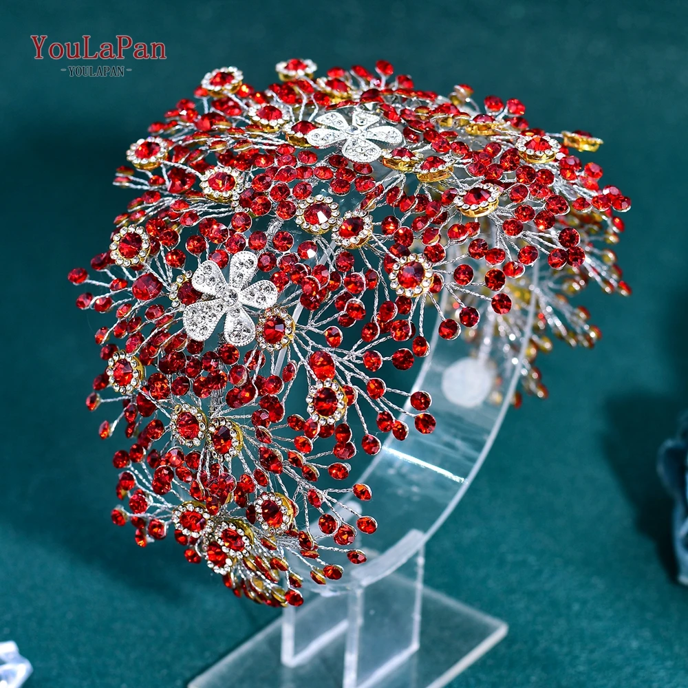 

YouLaPan Wedding Rhinestone Headband Colorful Headwear Bridal Tiara Headdress Woman Hair Accessories Party Hair Jewelry HP240