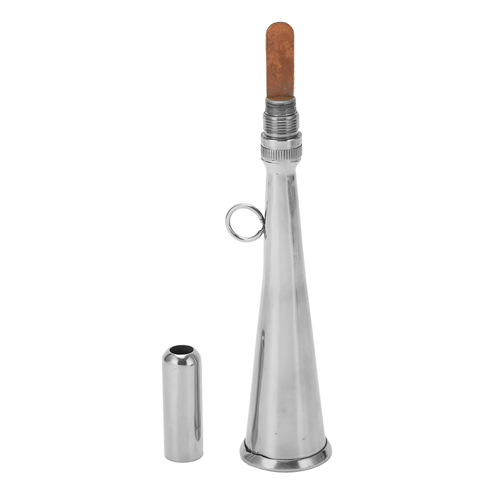 

Handheld Foghorn Stainless Steel Fog Horn Removable Mouthpiece Accessory for Boat Stainless Steel Fog Horn