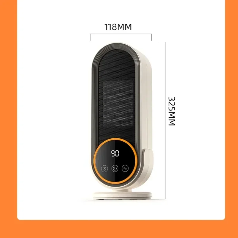 1200W Portable Winter Heater Touch Screen Electric Heater Home Hand Warmer with Remote Control and Timer Office Desktop Heater