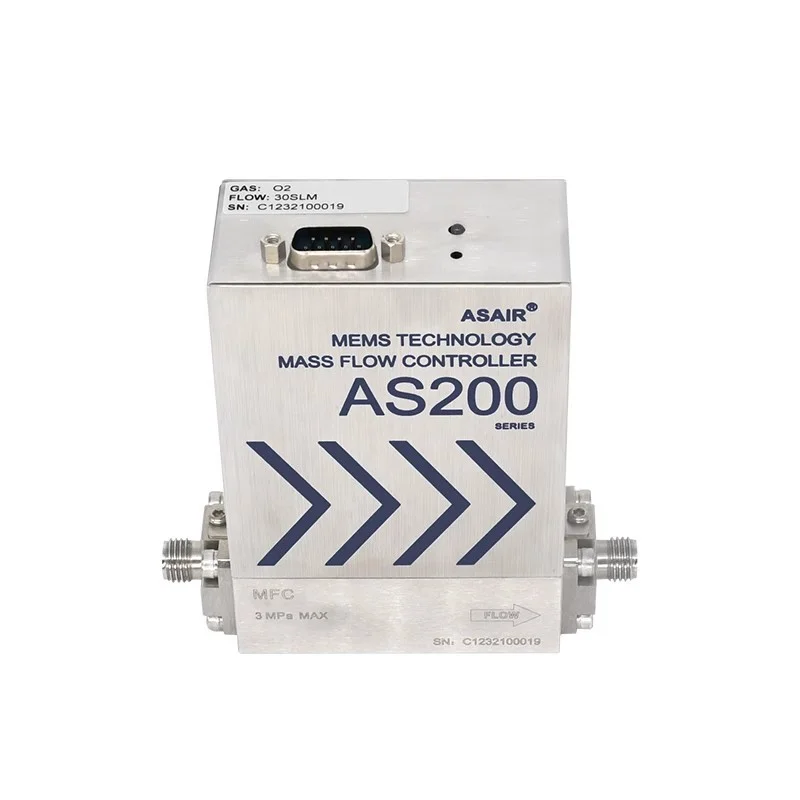 Air Micro Gas Flow Meter As200 Stainless Steel Mfc High Precision Gas Mass Flow Controller